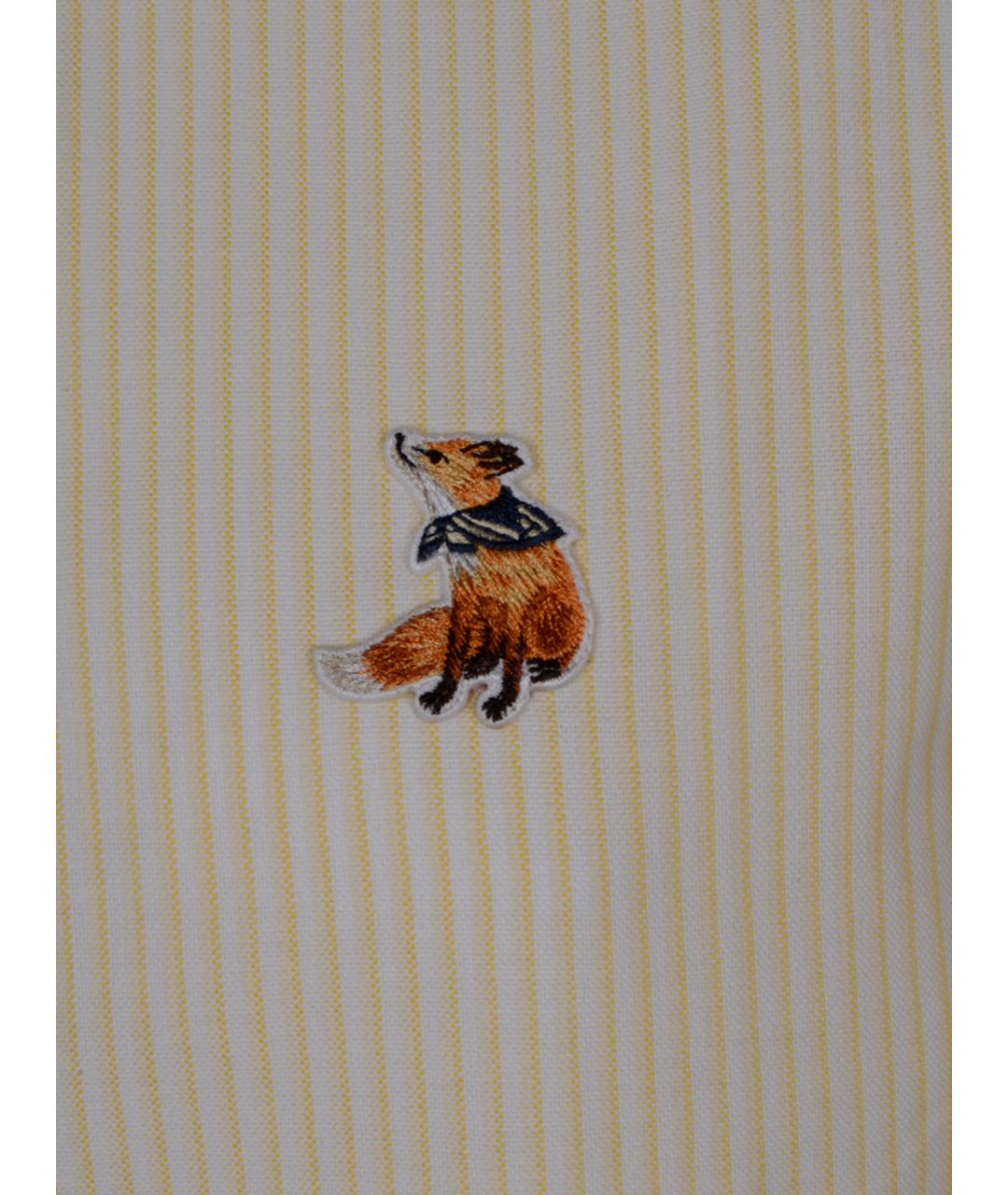 MAISON KITSUNE Желтая рубашка, фото 3