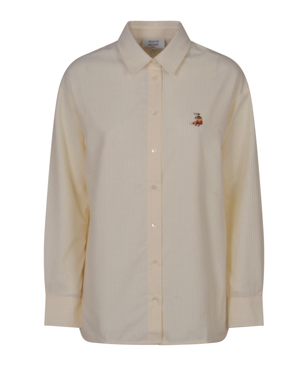 MAISON KITSUNE Желтая рубашка, фото 1