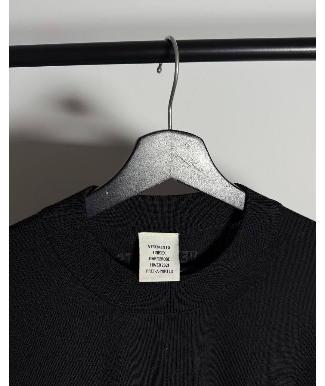 VETEMENTS Черный джемпер / свитер, фото 3