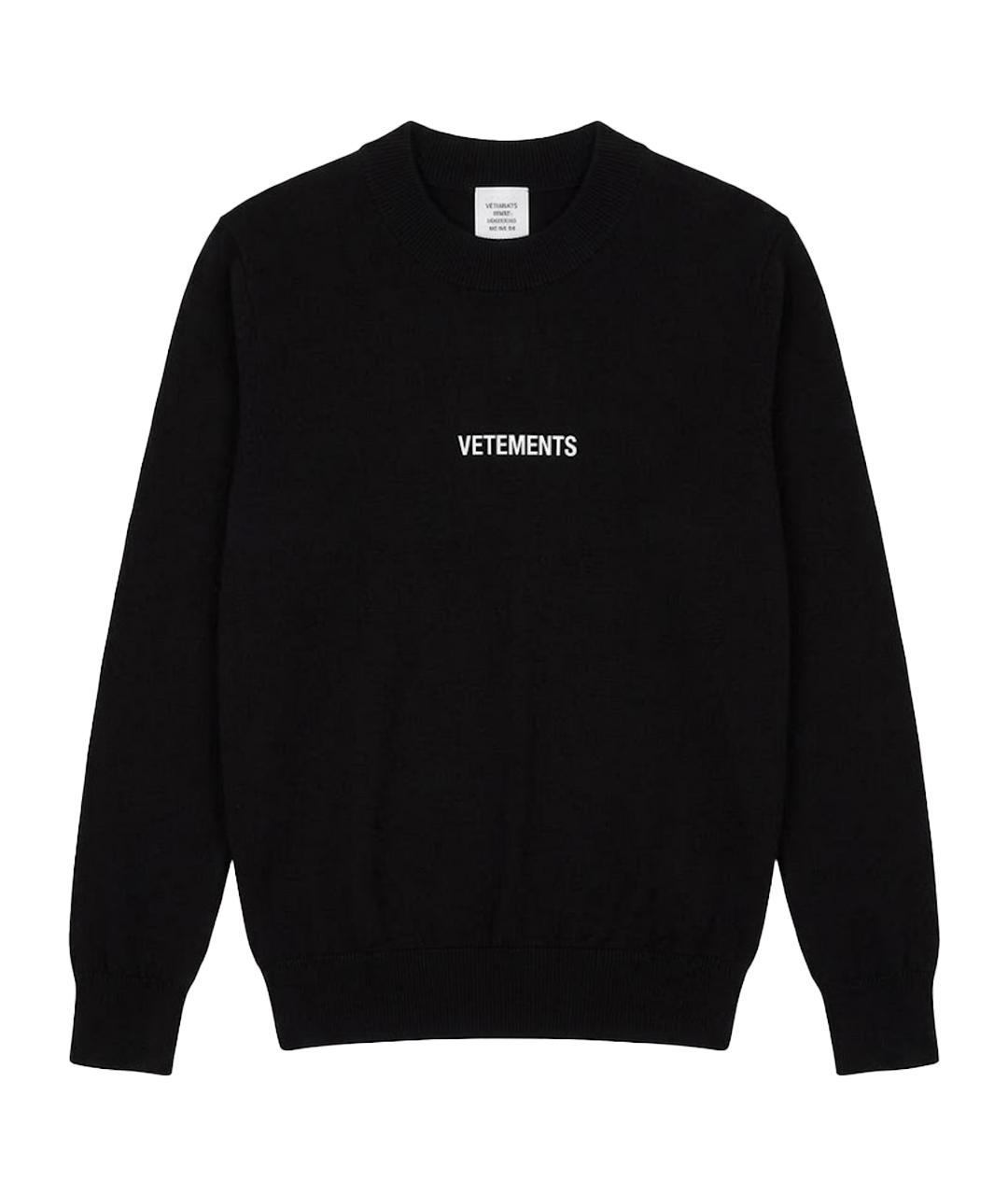 VETEMENTS Черный джемпер / свитер, фото 1