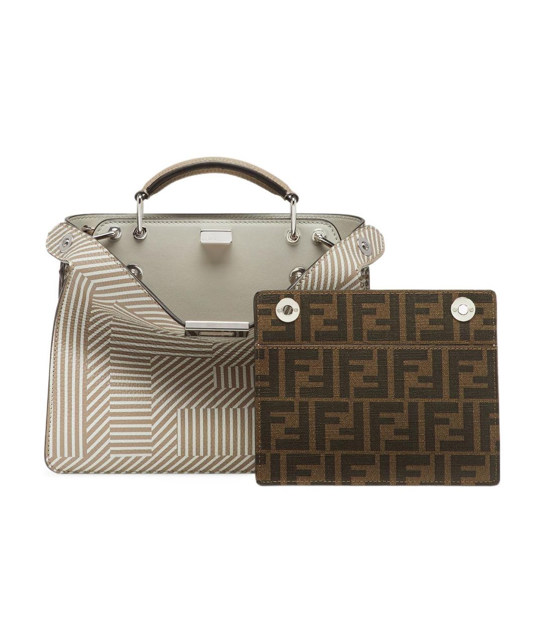 FENDI Бежевая сумка на плечо, фото 2