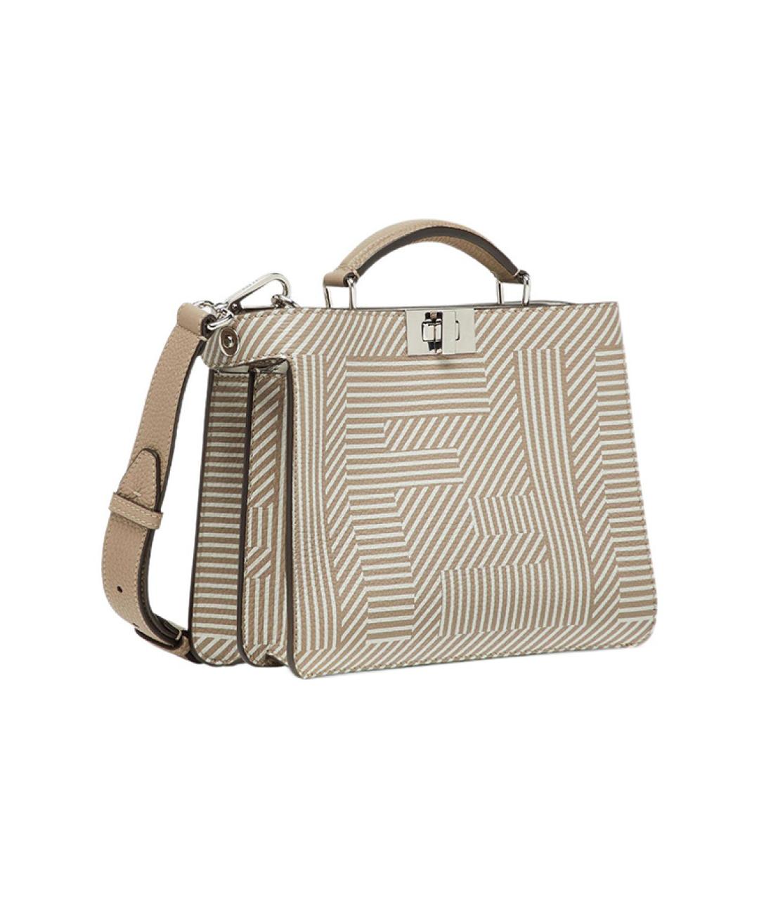 FENDI Бежевая сумка на плечо, фото 3