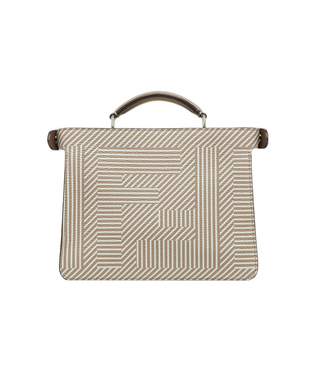 FENDI Бежевая сумка на плечо, фото 4