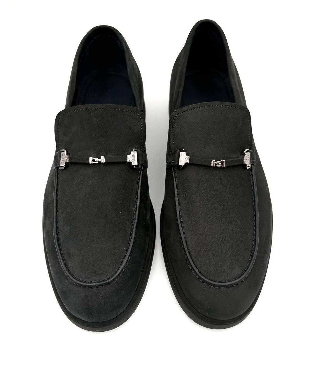 ZILLI Черные замшевые лоферы, фото 3