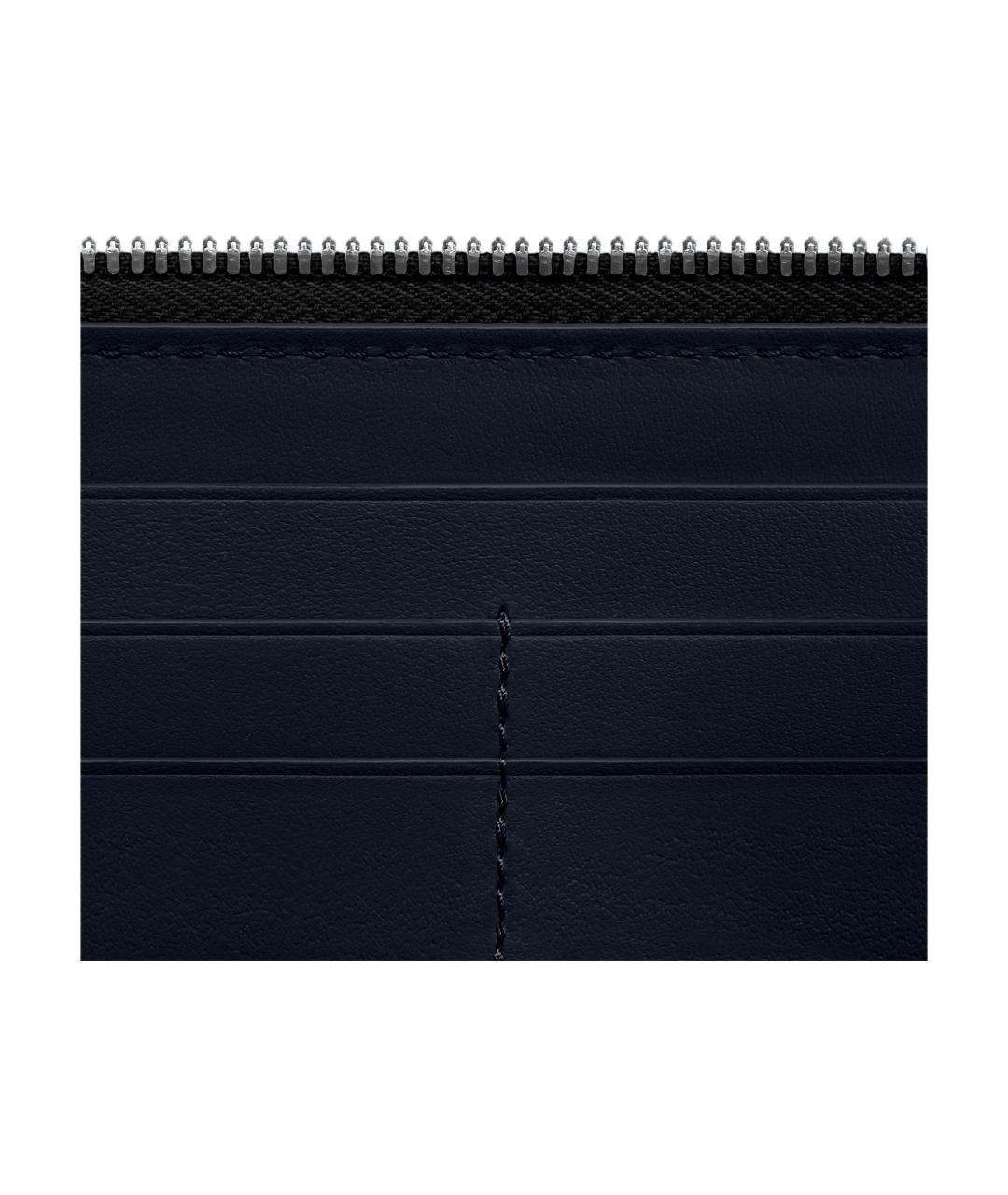 BOTTEGA VENETA Черный кожаный кошелек, фото 4