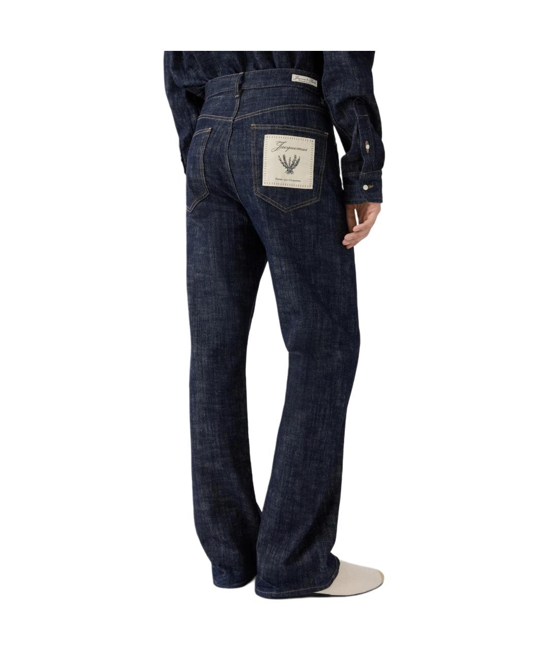JACQUEMUS Синие прямые джинсы, фото 4
