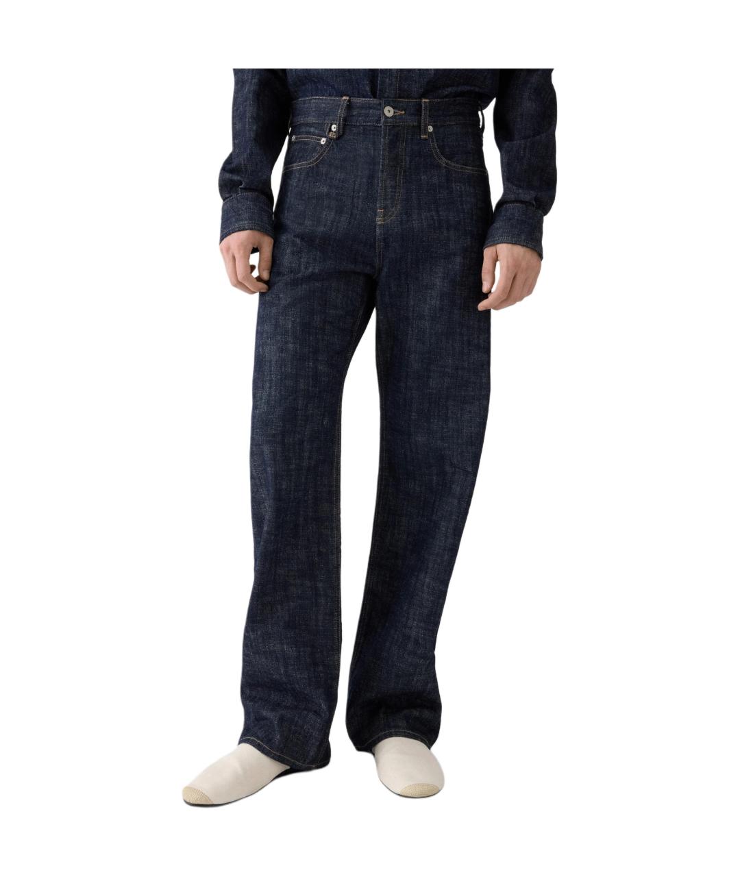 JACQUEMUS Синие прямые джинсы, фото 3