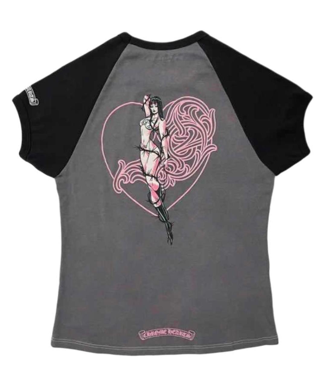 CHROME HEARTS Серая футболка, фото 2
