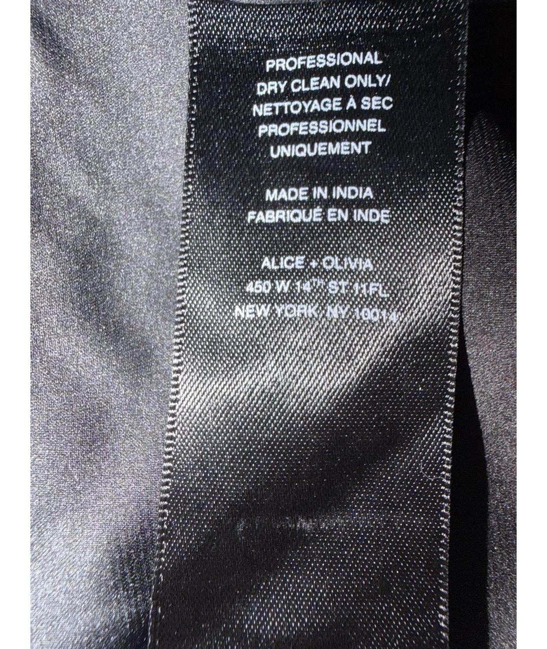 ALICE+OLIVIA Черные вискозные шорты, фото 5