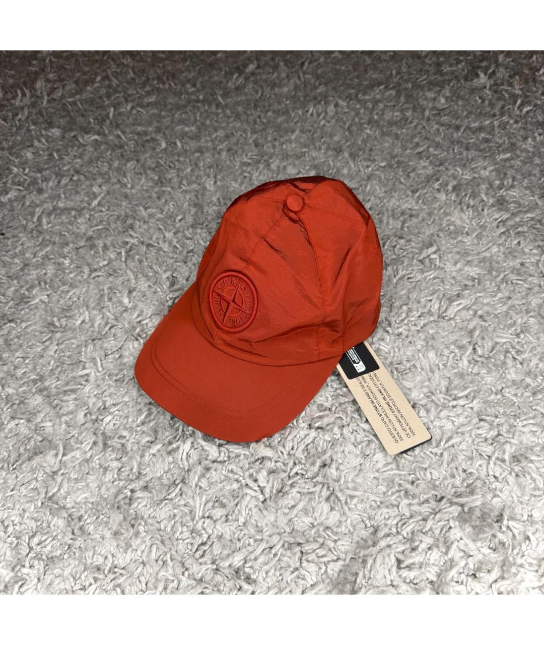 STONE ISLAND Бордовая кепка/бейсболка, фото 6