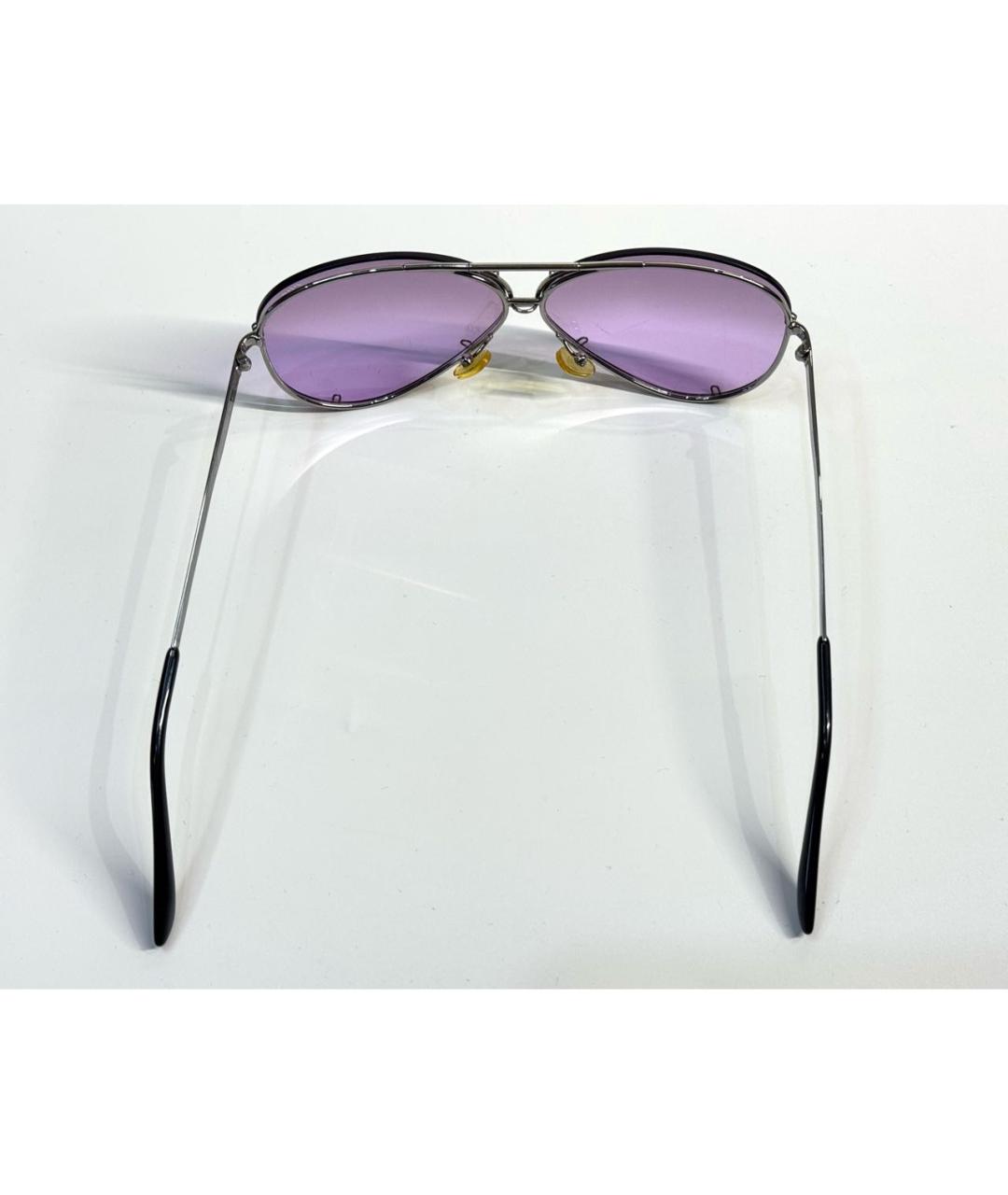 GUCCI Фиолетовые металлические солнцезащитные очки, фото 7