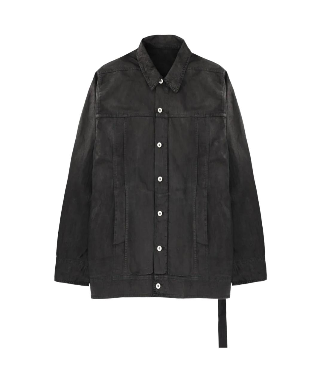 RICK OWENS DRKSHDW Черная хлопковая куртка, фото 3