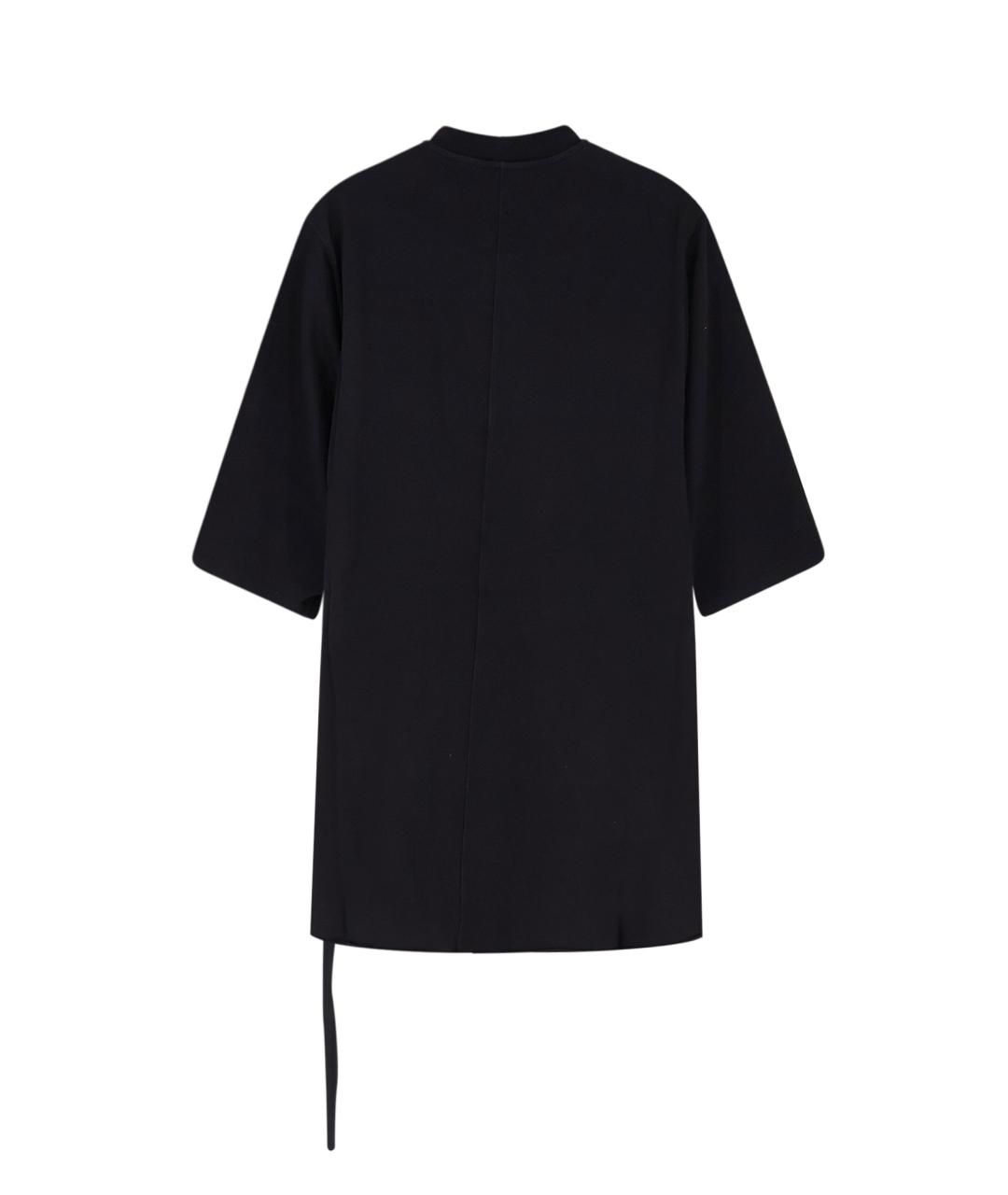 RICK OWENS DRKSHDW Черная хлопковая футболка, фото 2