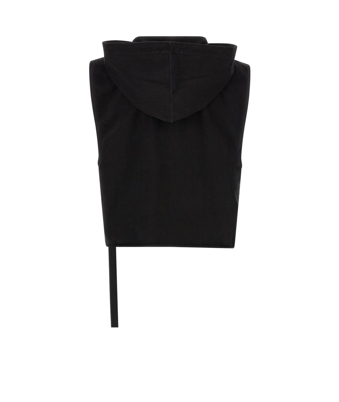 RICK OWENS DRKSHDW Черная хлопковая жилетка, фото 2