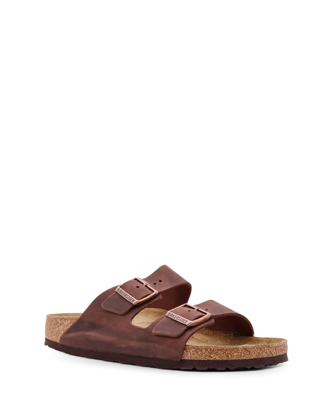 BIRKENSTOCK Коричневые кожаные сандалии, фото 2
