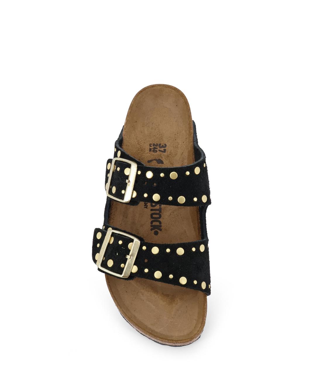 BIRKENSTOCK Черные замшевые босоножки, фото 5