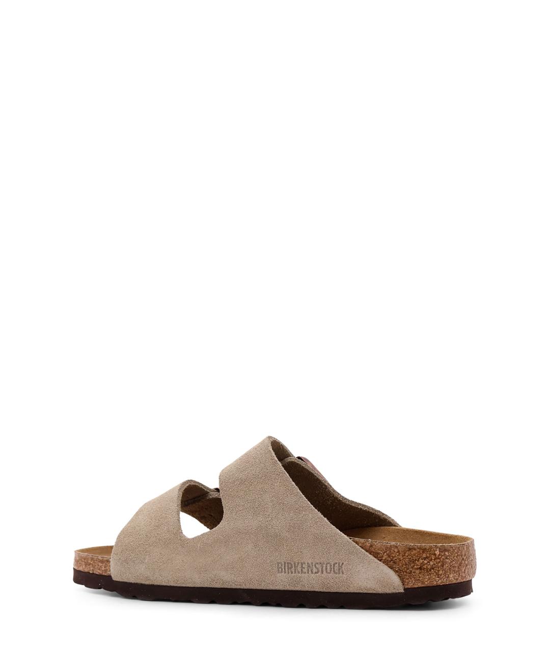 BIRKENSTOCK Бежевые замшевые сандалии, фото 3