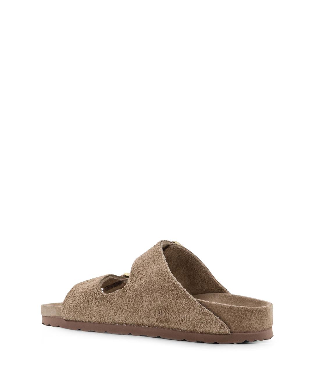 BIRKENSTOCK Бежевые замшевые сандалии, фото 3