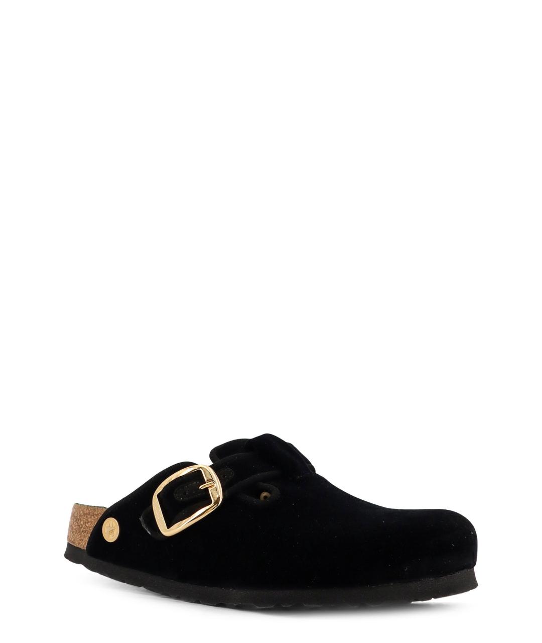 BIRKENSTOCK Черные замшевые мюли, фото 2