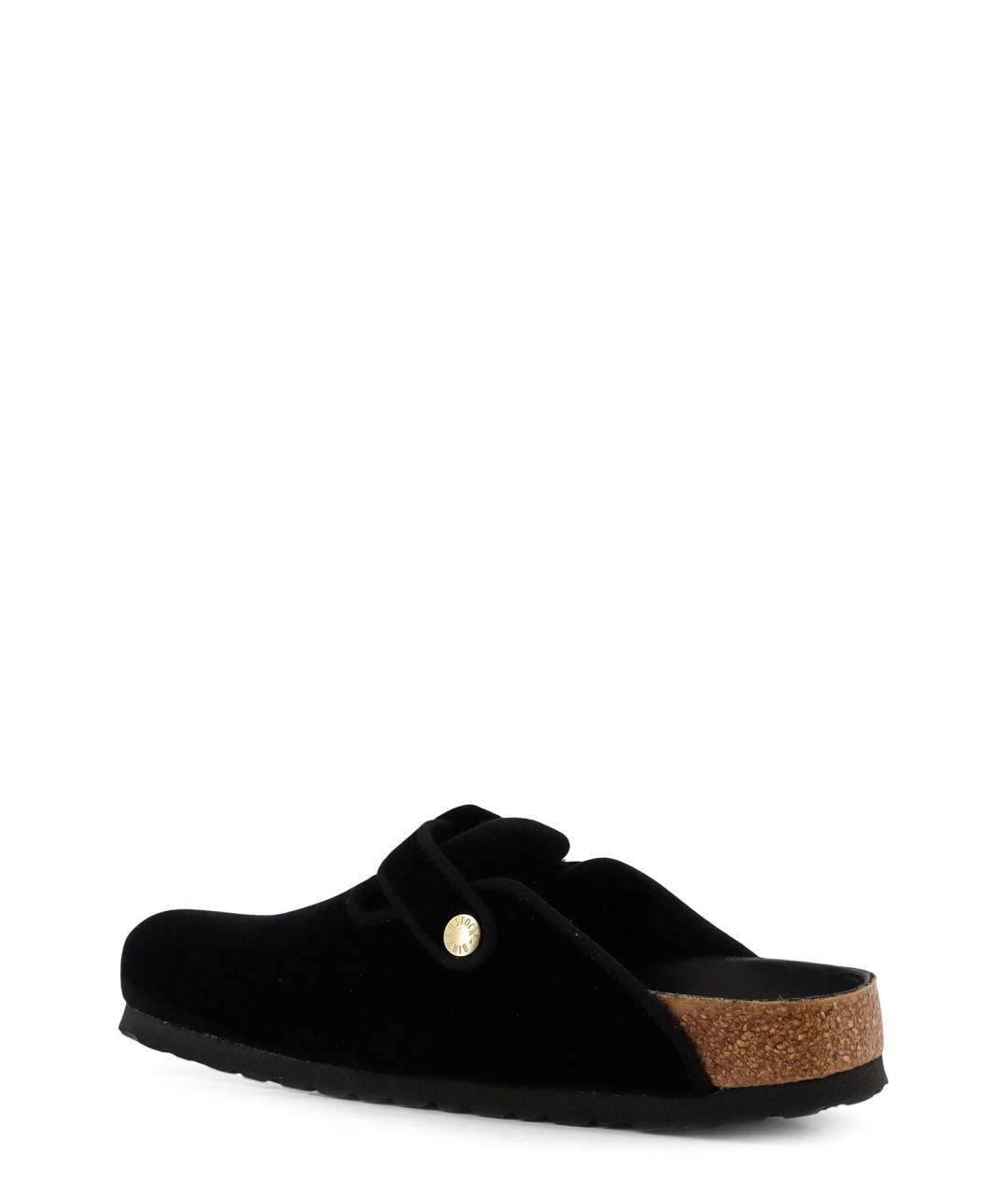 BIRKENSTOCK Черные замшевые мюли, фото 3