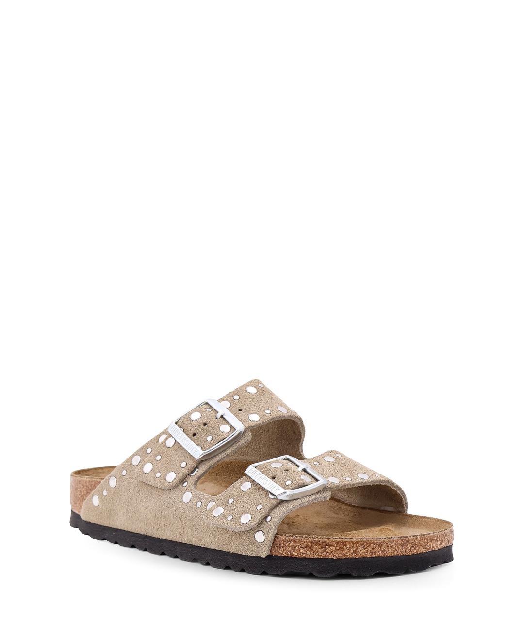 BIRKENSTOCK Коричневые замшевые сандалии, фото 2