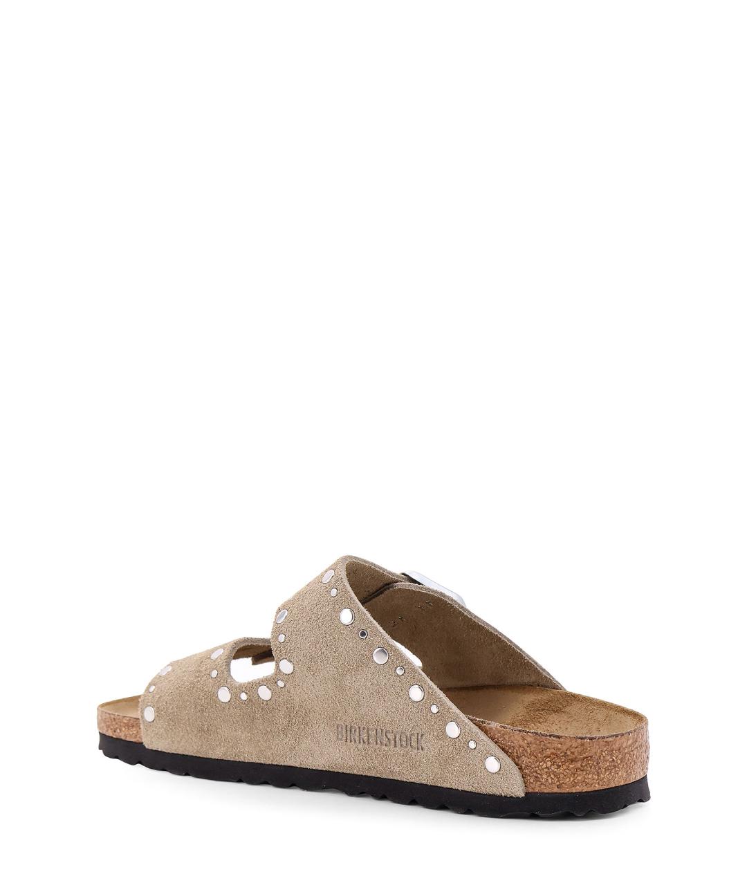 BIRKENSTOCK Коричневые замшевые сандалии, фото 3