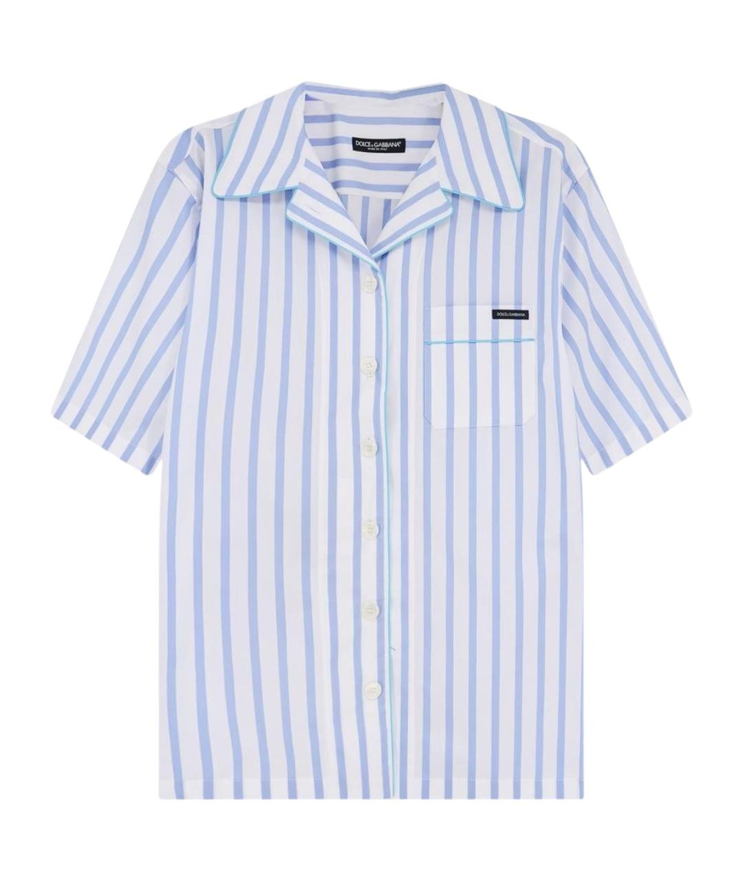 DOLCE&GABBANA Голубая хлопковая пижама, фото 1