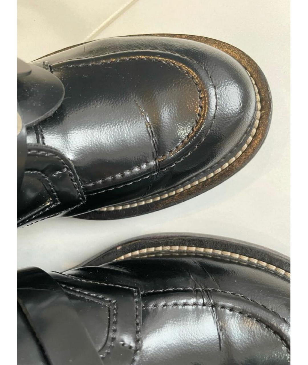 BALENCIAGA Черные полусапоги из лакированной кожи, фото 8