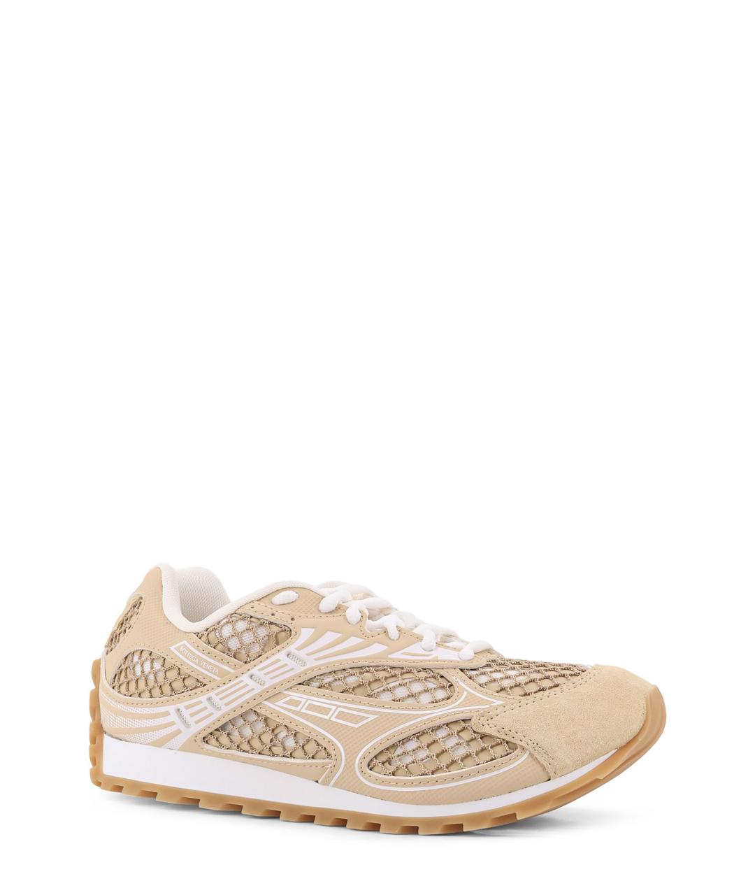 BOTTEGA VENETA Бежевые замшевые кроссовки, фото 2