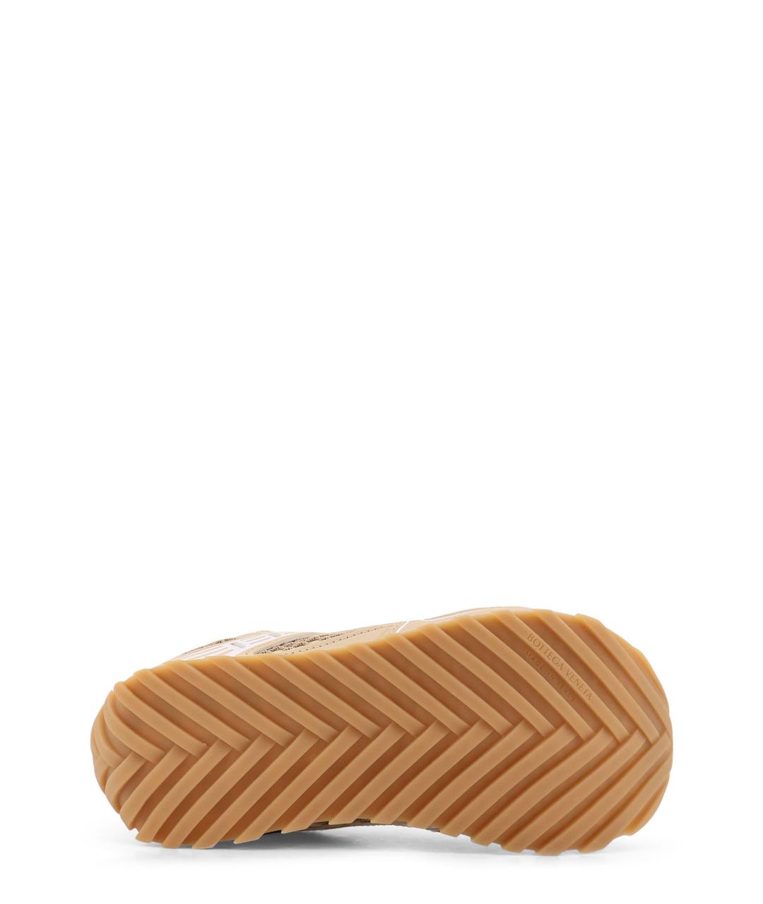 BOTTEGA VENETA Бежевые замшевые кроссовки, фото 4