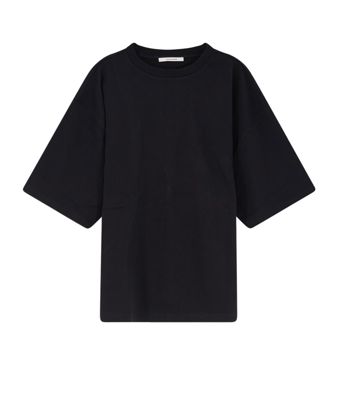 entire studios Черная хлопковая футболка, фото 1