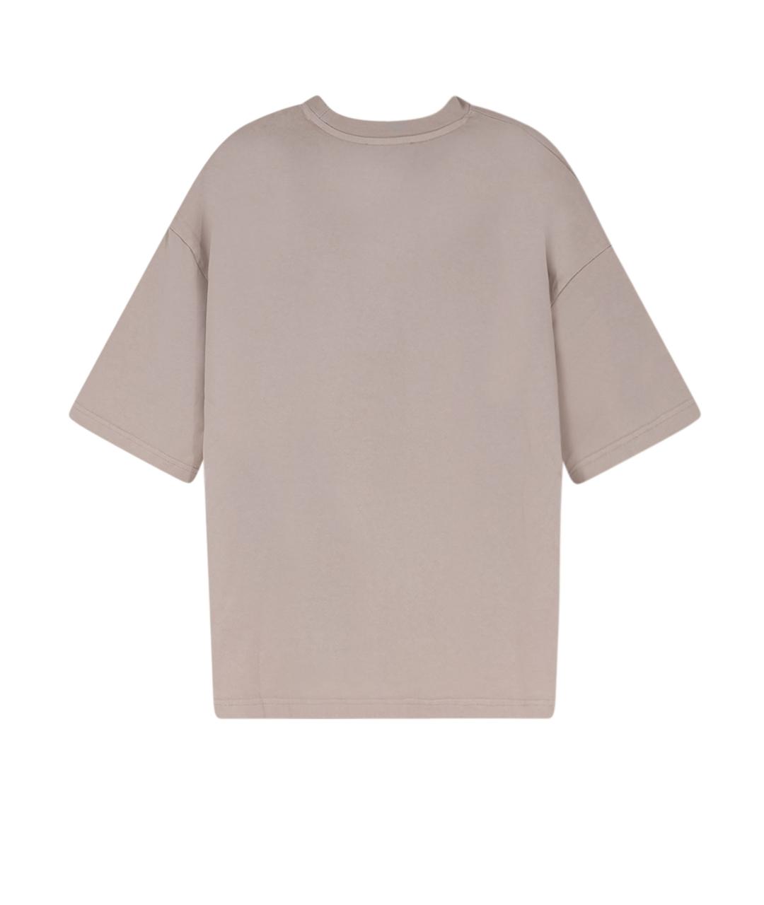 entire studios Бежевая хлопковая футболка, фото 2