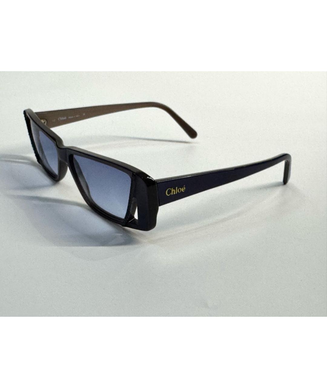 CHLOE Синие пластиковые солнцезащитные очки, фото 2