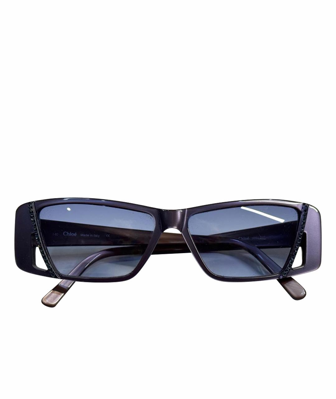 CHLOE Синие пластиковые солнцезащитные очки, фото 1