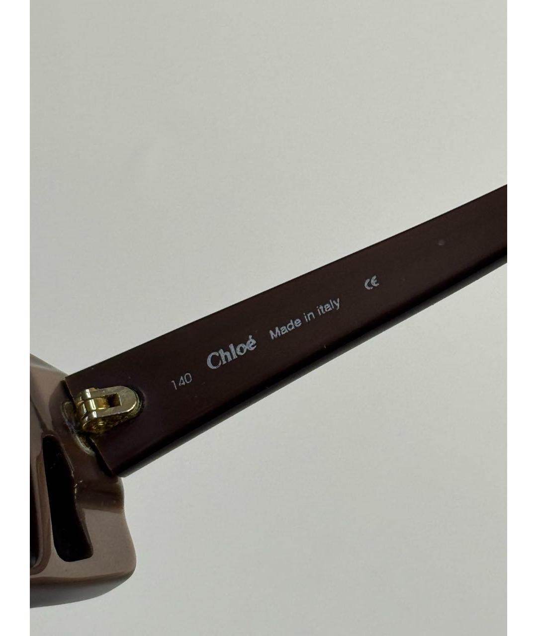 CHLOE Синие пластиковые солнцезащитные очки, фото 8