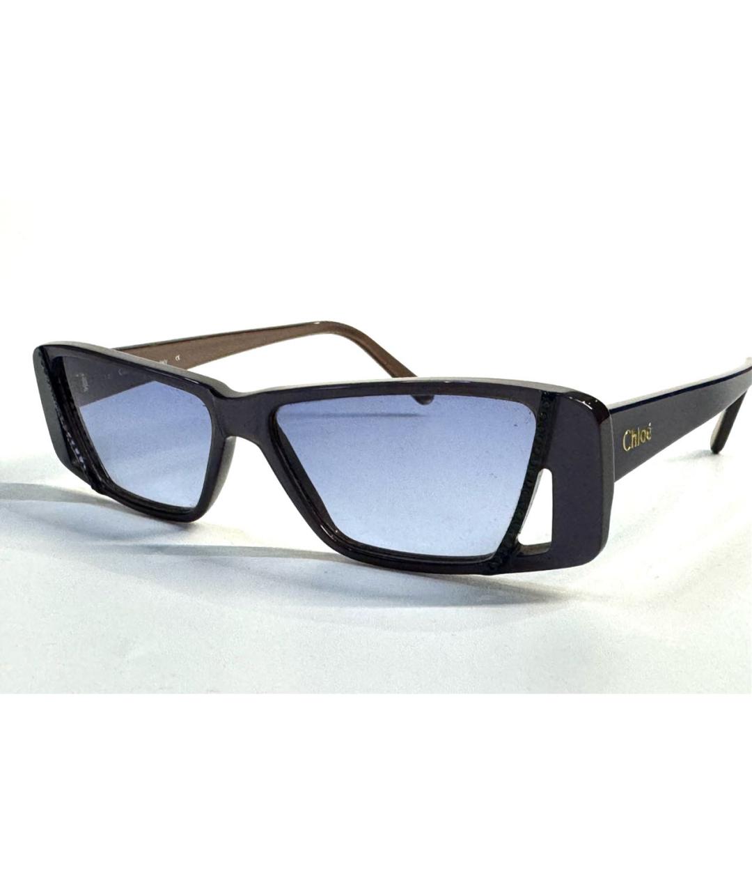 CHLOE Синие пластиковые солнцезащитные очки, фото 5