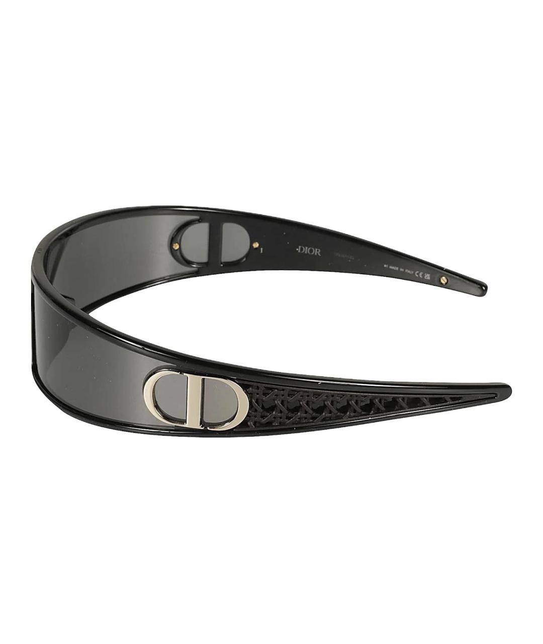 CHRISTIAN DIOR Черные пластиковые солнцезащитные очки, фото 3