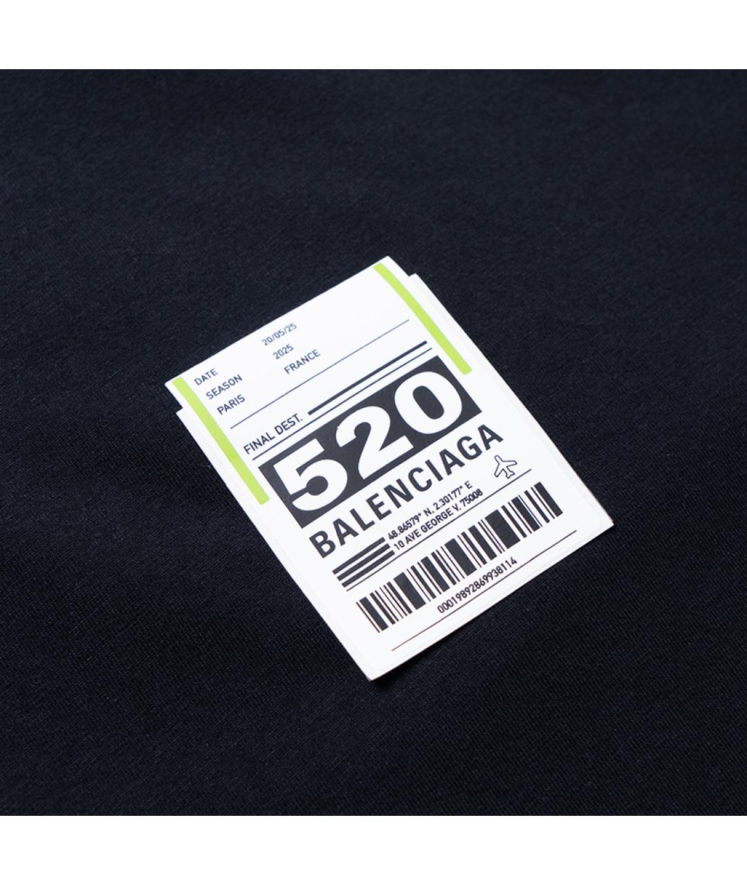 BALENCIAGA Черная футболка, фото 5