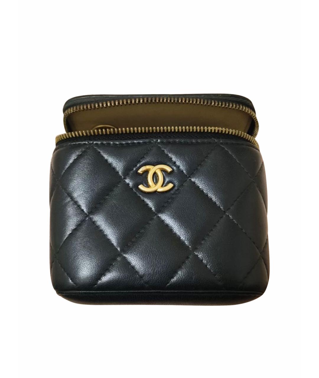 CHANEL Черная кожаная сумка через плечо, фото 1