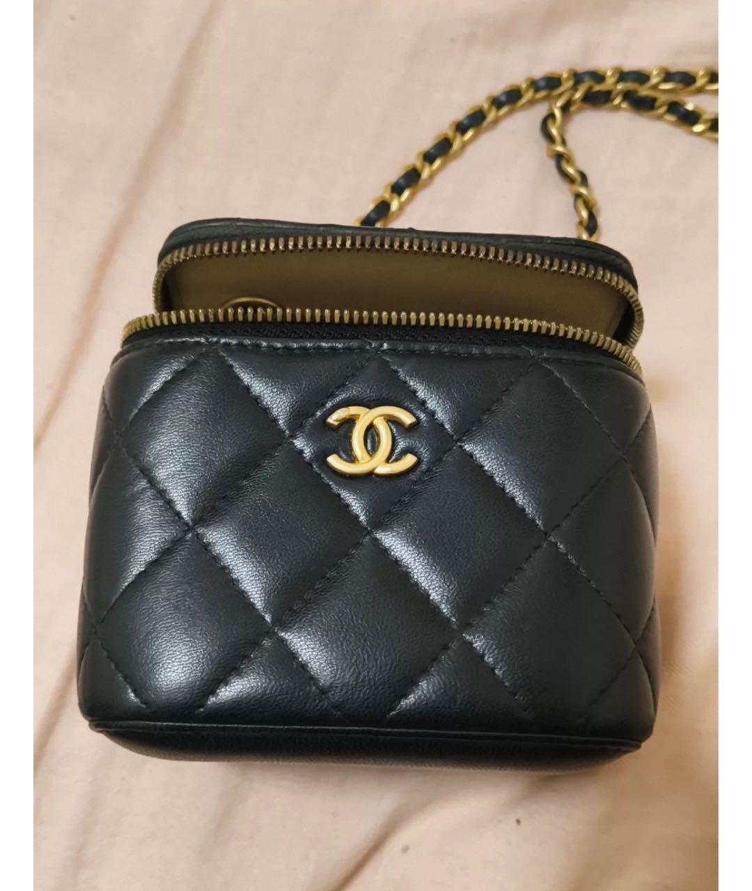 CHANEL Черная кожаная сумка через плечо, фото 5