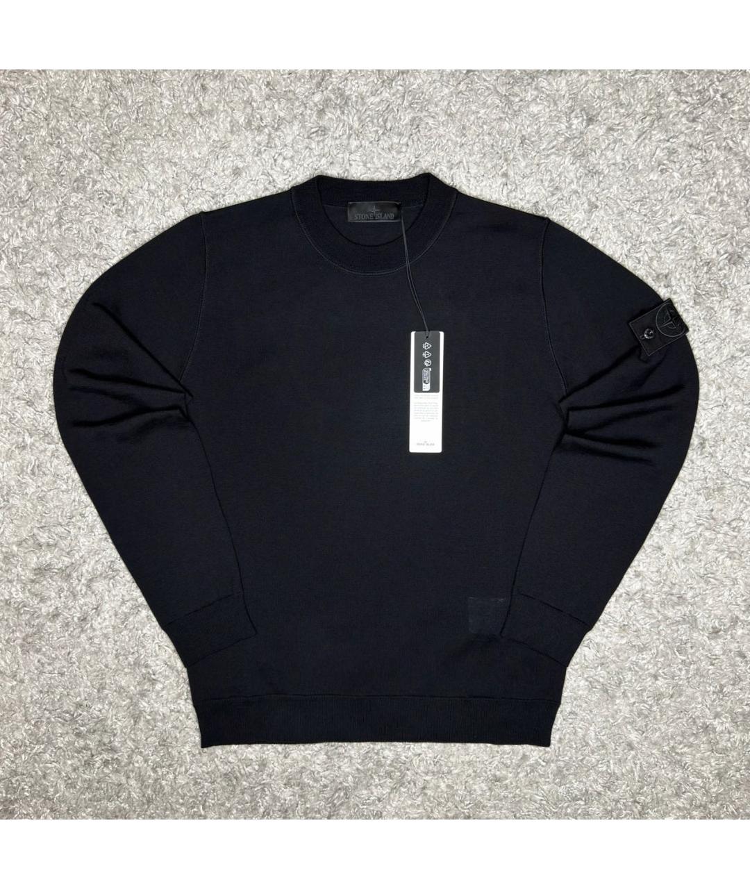 STONE ISLAND Черный джемпер / свитер, фото 6