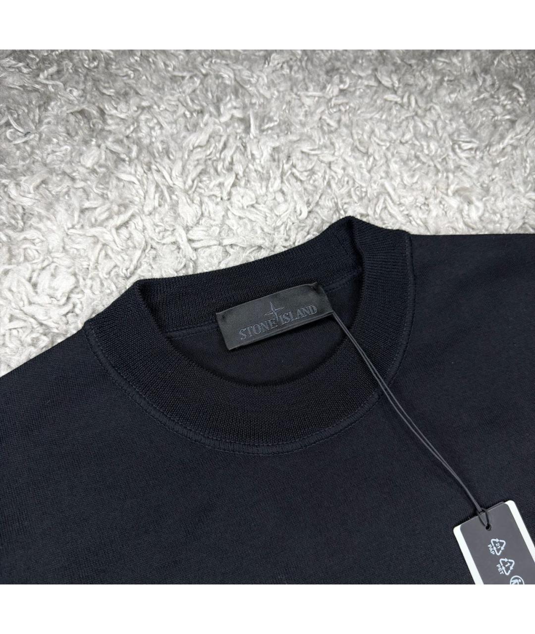 STONE ISLAND Черный джемпер / свитер, фото 3