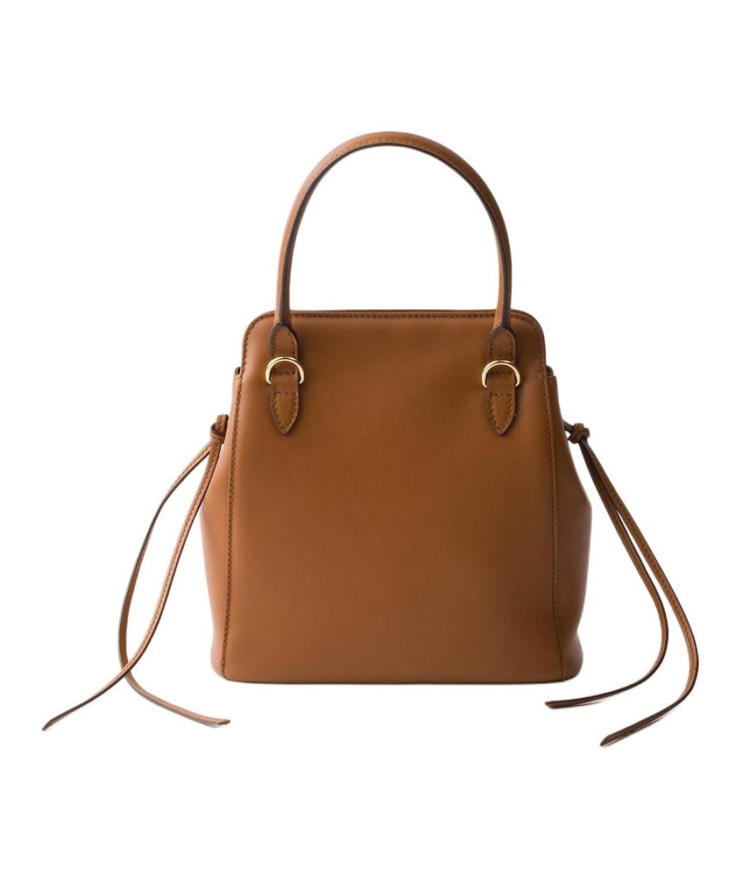 PRADA Коричневая кожаная сумка через плечо, фото 3