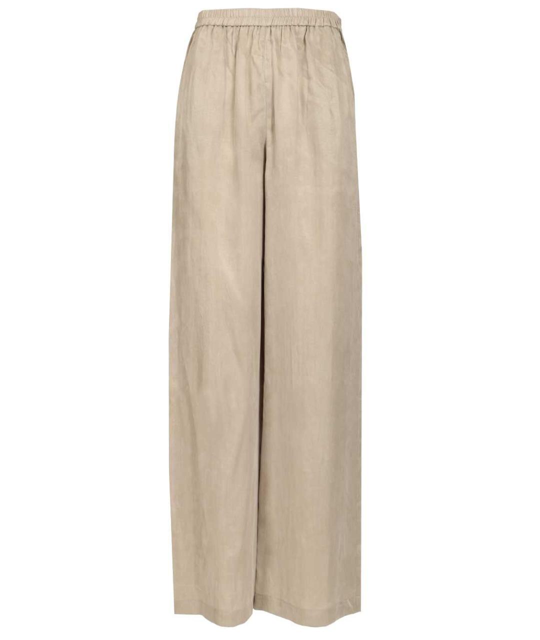 EMPORIO ARMANI Бежевые прямые брюки, фото 1