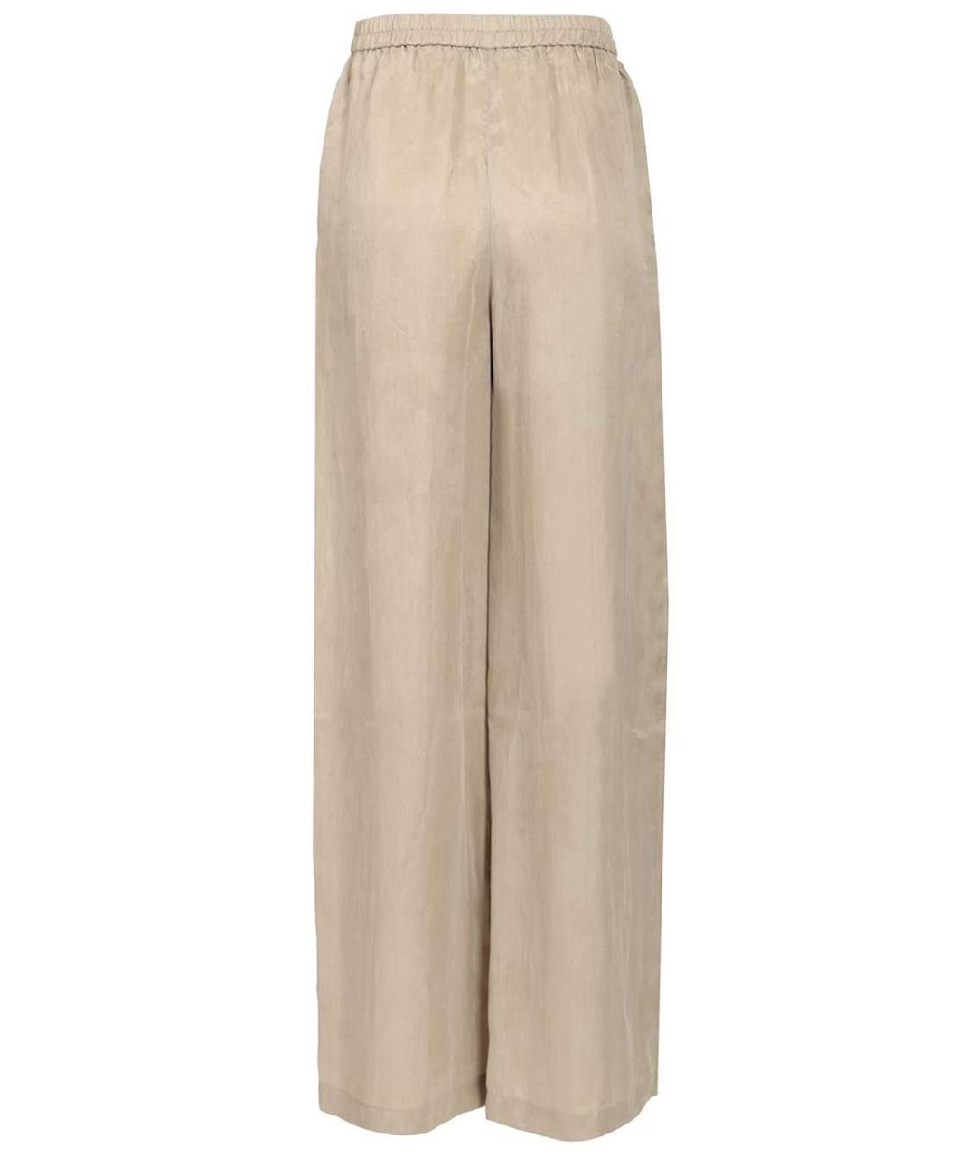 EMPORIO ARMANI Бежевые прямые брюки, фото 4