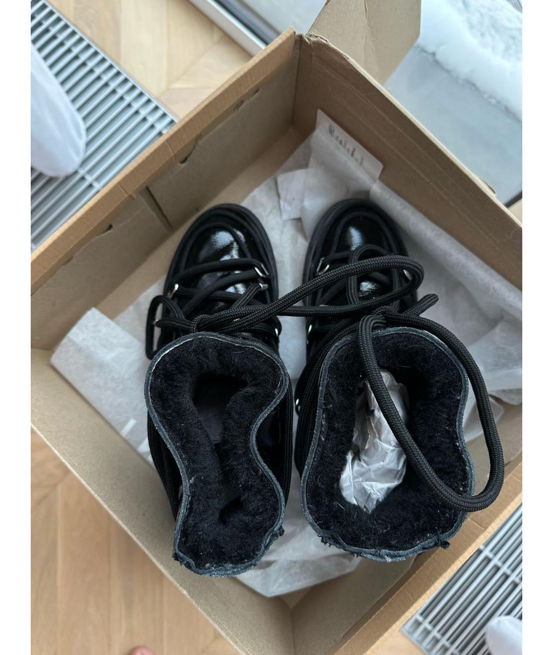 INUIKII Черные кожаные сапоги, фото 3