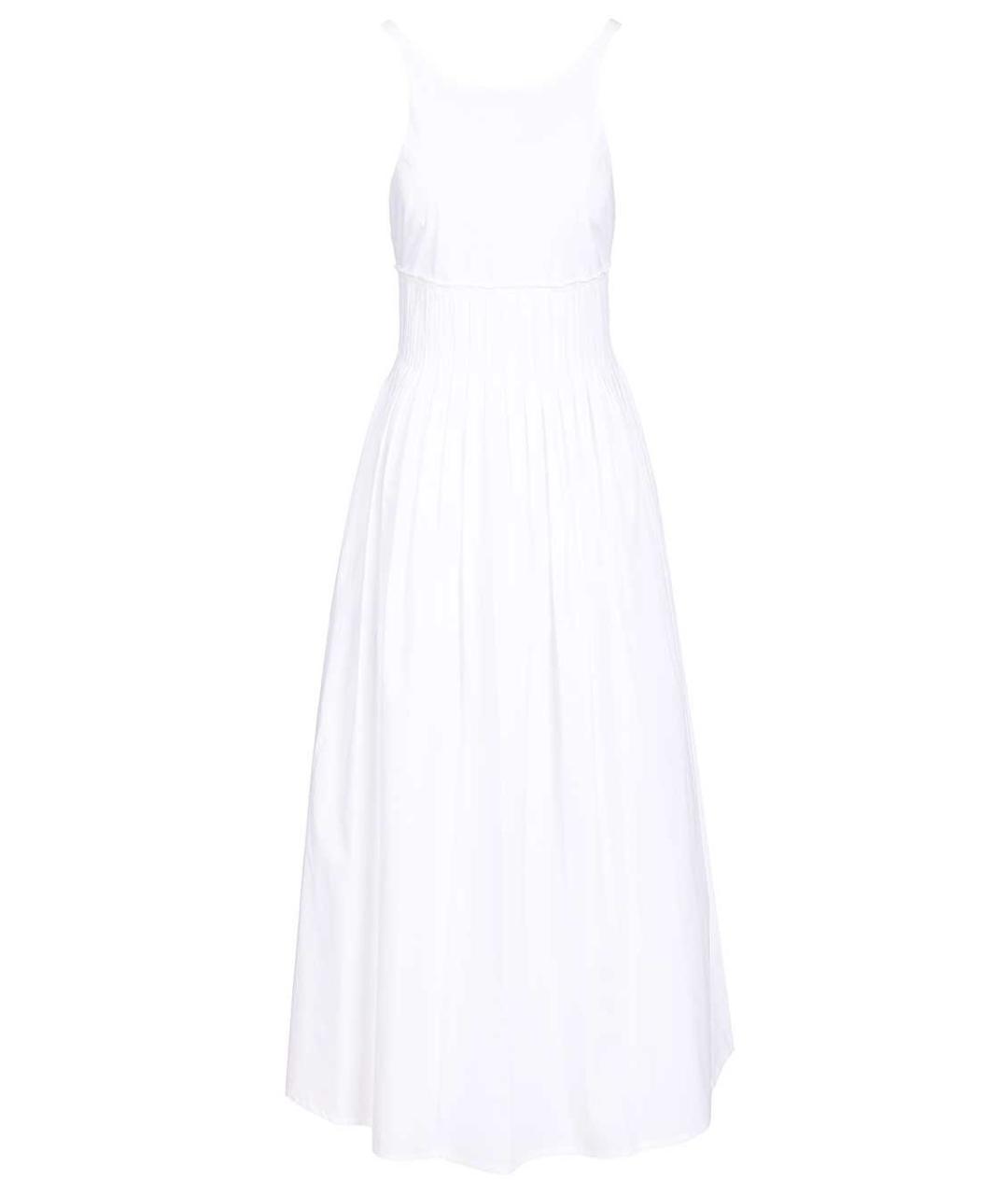 EMPORIO ARMANI Белое хлопковое повседневное платье, фото 1