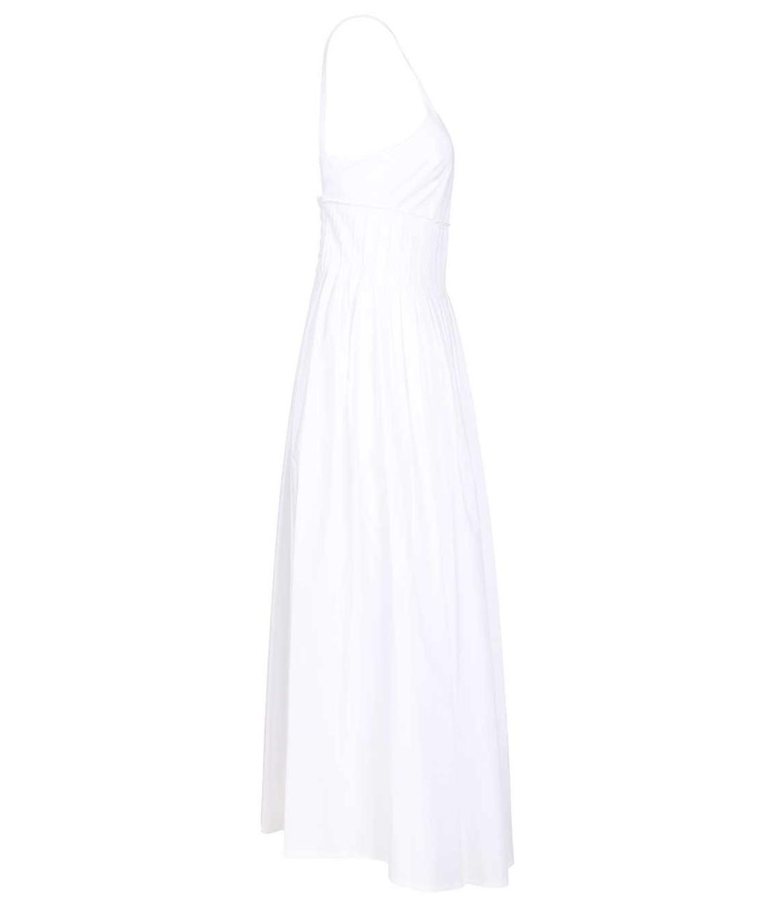 EMPORIO ARMANI Белое хлопковое повседневное платье, фото 3