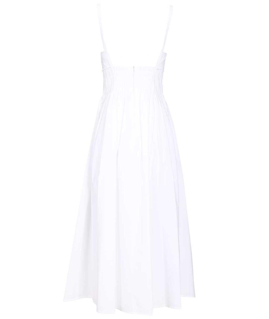 EMPORIO ARMANI Белое хлопковое повседневное платье, фото 2