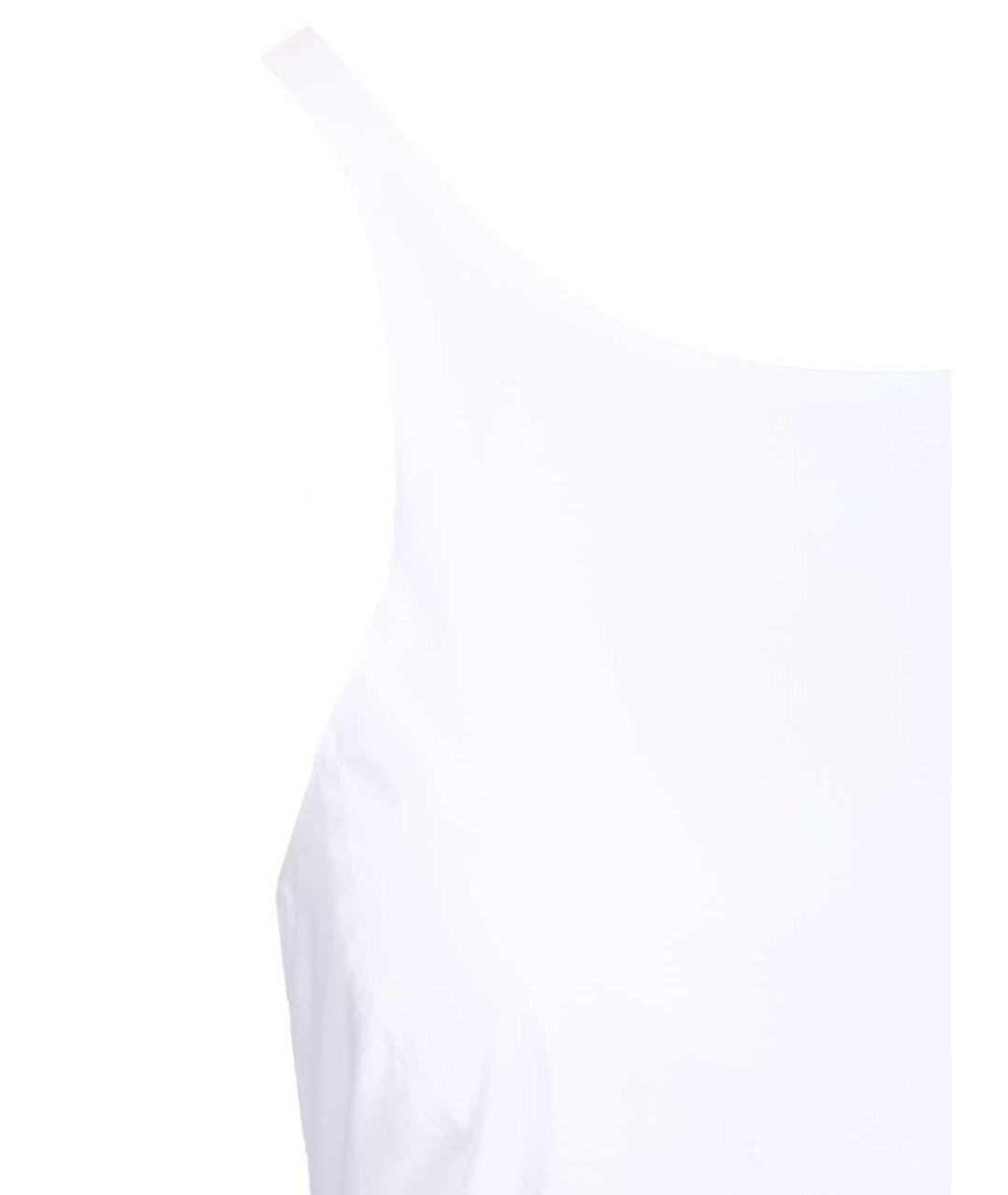 EMPORIO ARMANI Белое хлопковое повседневное платье, фото 5